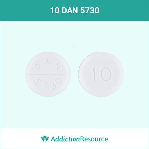 Pill with imprint 10 DAN 5730.