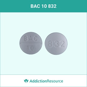 BAC 10 832 pill.