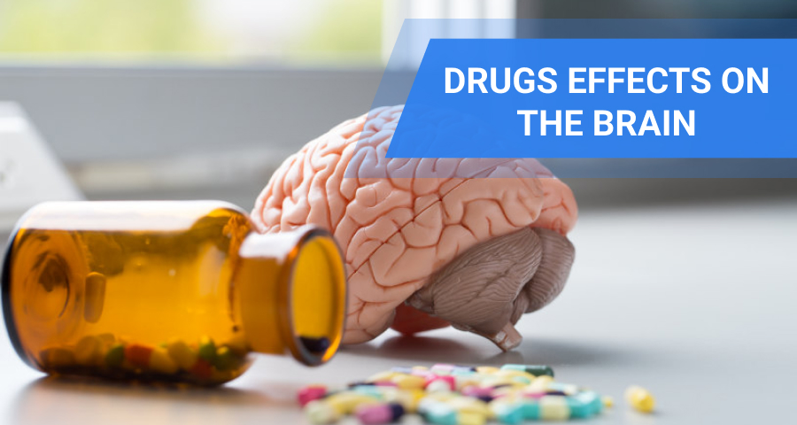 Drugs effects on the brain.