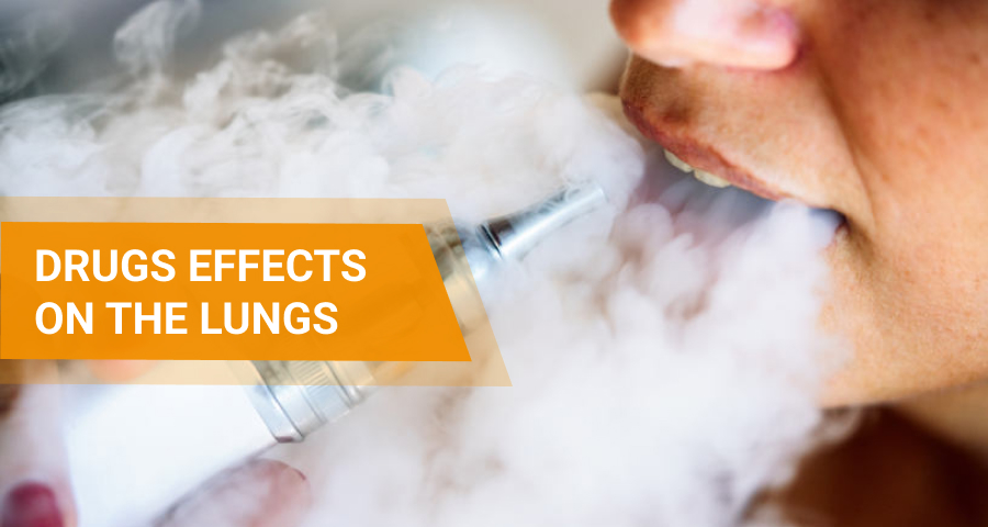 Drugs effects on the lungs.