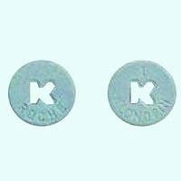 Blue roche Klonopin pill.