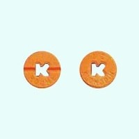Orange Roche Klonopin pill.