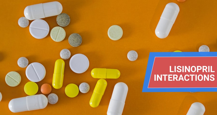 Lisinopril pills and withe capsules
