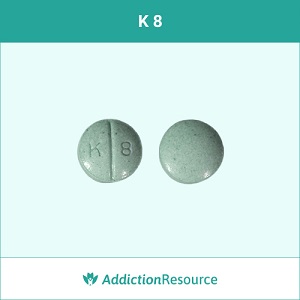 K 8 Oxycodone pill.