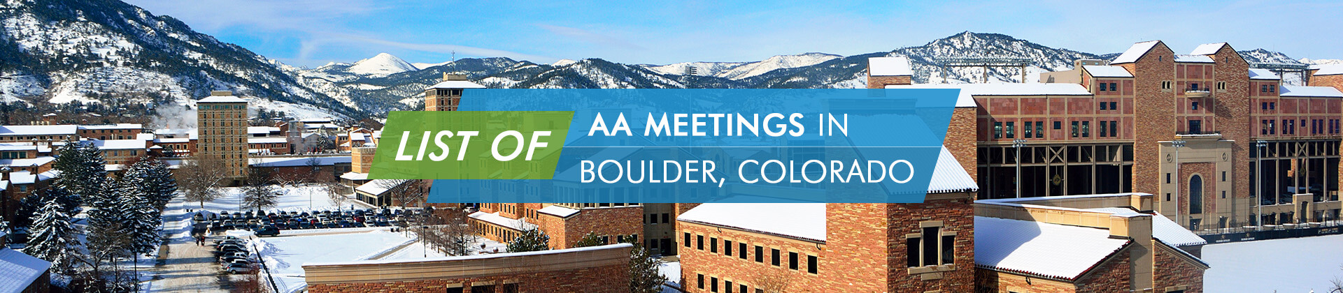 AA Meetings in Boulder, Colorado