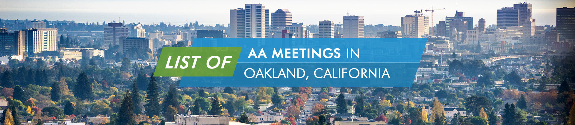 AA Meetings in Oakland, California