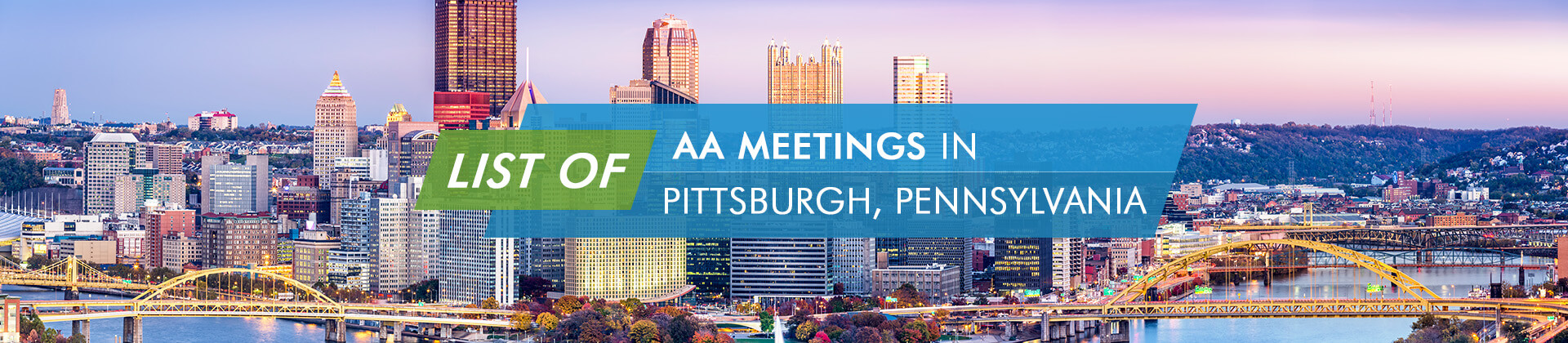 AA Meetings in Pittsburgh, Pennsylvania