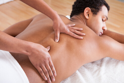  Man Receiving Massage Treatment