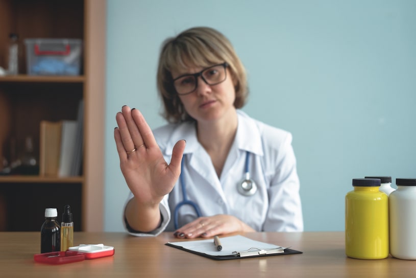 Doctor ask to stop prescribed medicines.