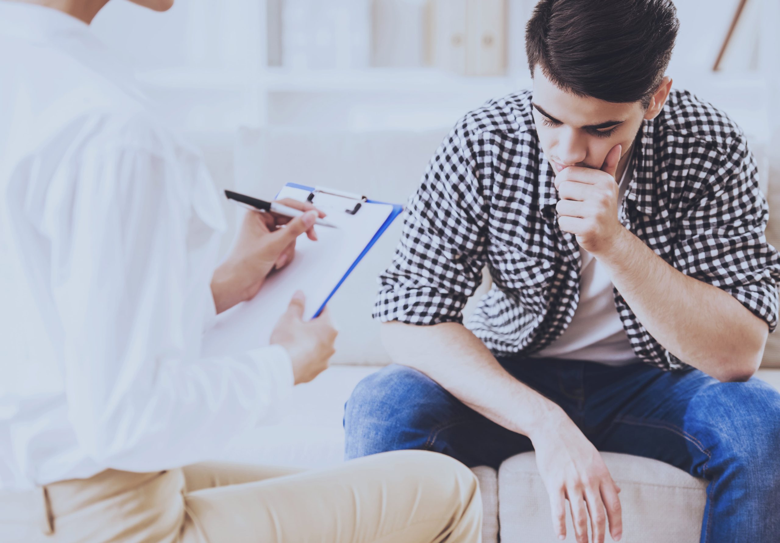 Patient during Suboxone clinic assessment