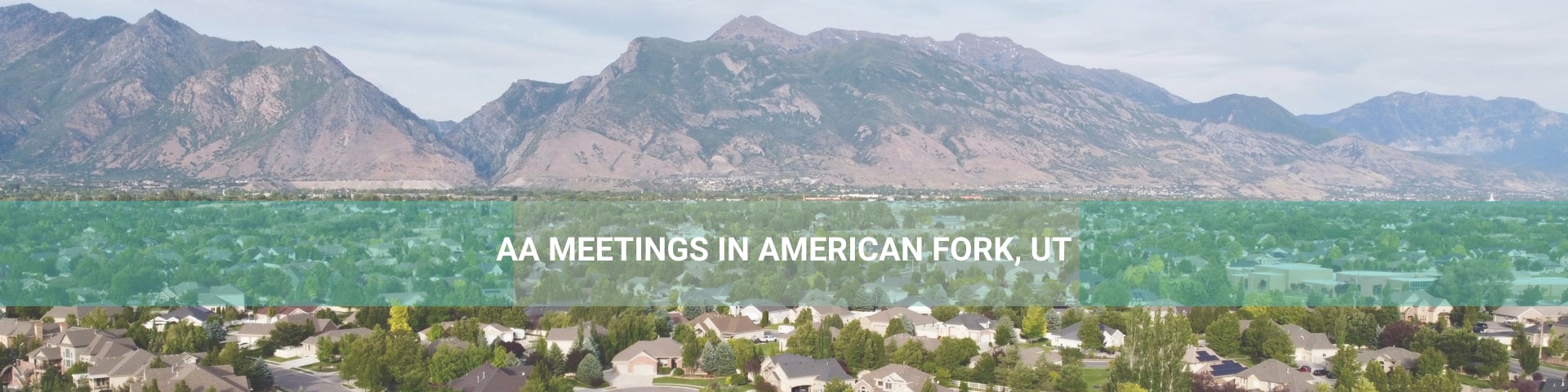 AA Meetings in American Fork, Utah