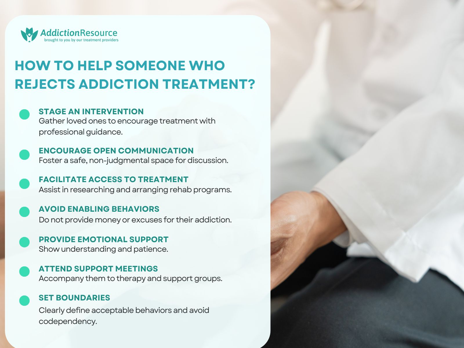 How to Help Someone Who Rejects Addiction Treatment